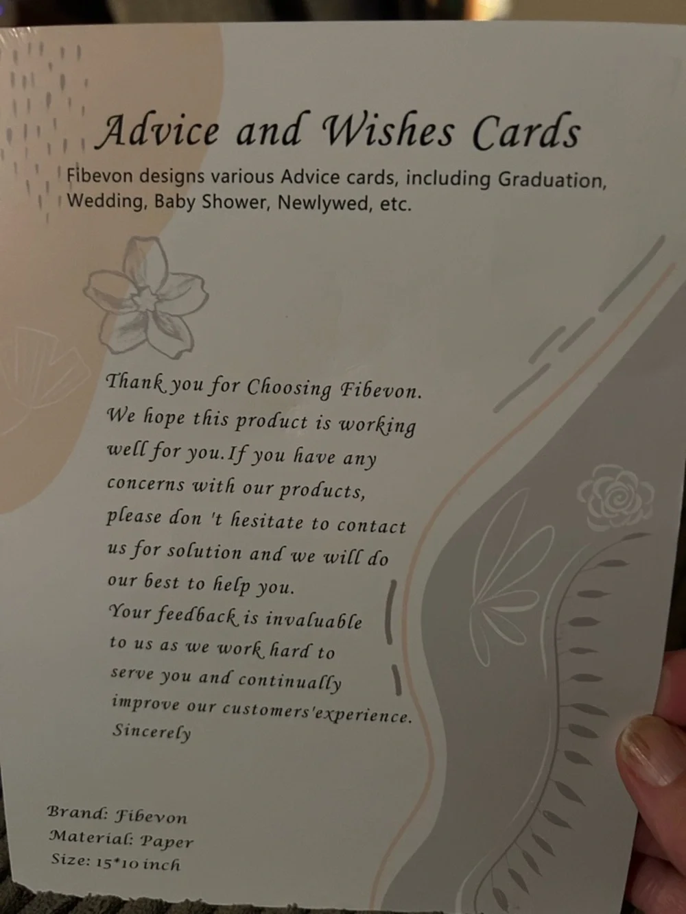 Advice and Wishes Cards - Neutral Beige Baby Shower Set